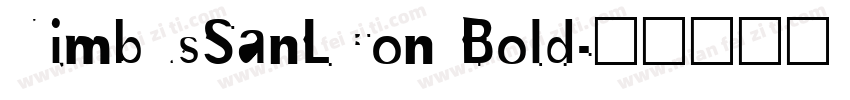 NimbusSanLCon Bold字体转换